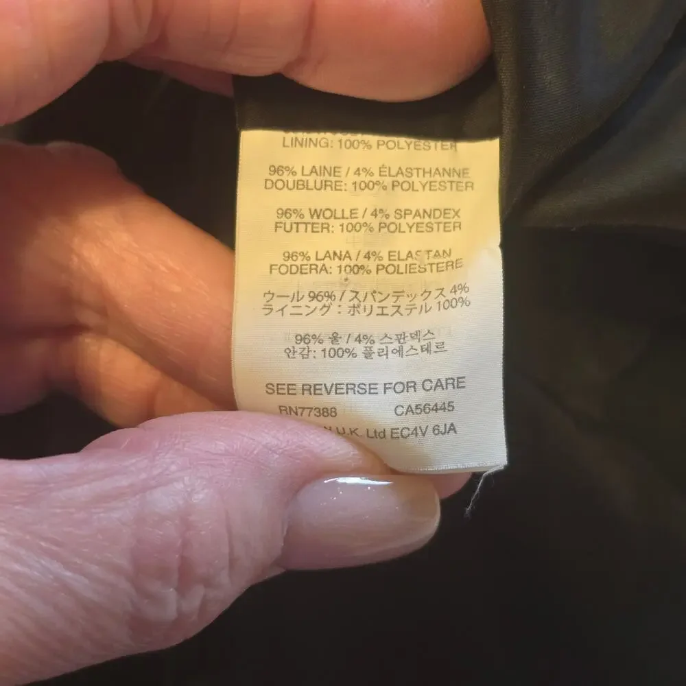 J Crew Sheath Dress Womens Size 6 Black Sleeveless Wool Blend Pockets Classic - Picture 5 of 14